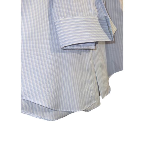 Calvin Klein Dress Fit 32/33 (L) Infinite Non Iron Blue Plaid - Picture 3 of 6